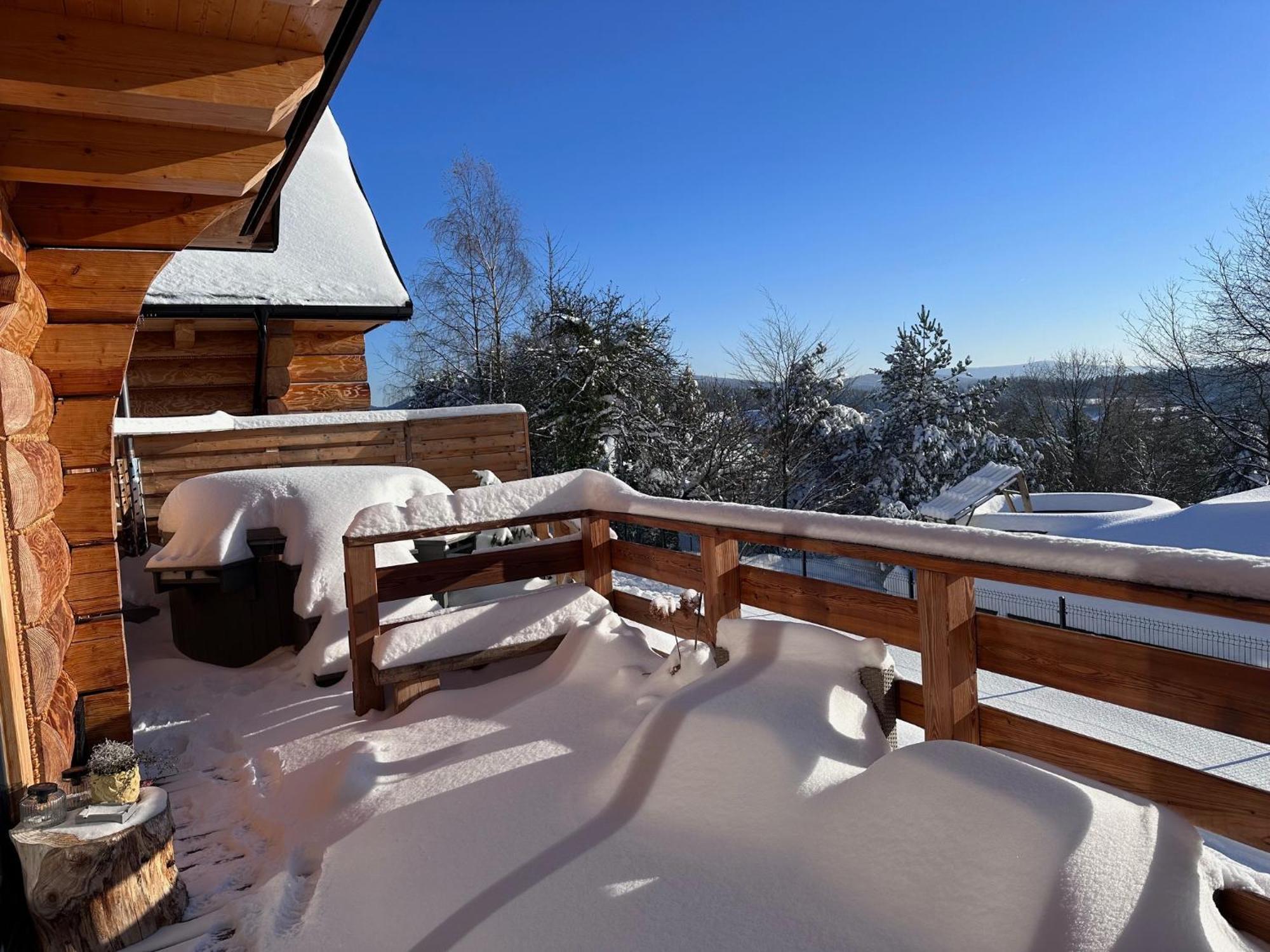 Domek Drewniany W Gorach Jacuzzi & Balia - Osada Chelm Stroza  Bagian luar foto